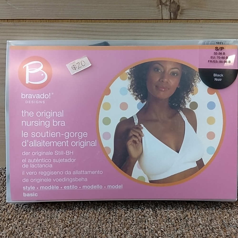 Bravado Original Nursing Bra 'Black' sz Small